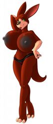 akrennian akretrin anthro big_breasts breasts female furry halfbreed hybrid large_areolae mantrin nessalia_sylen panties red_fur red_skin spazzykoneko submissivetrout tagme titan_a.e. underwear