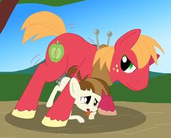 big_macintosh_(mlp) cub earth_pony equine featherweight_(mlp) friendship_is_magic horse male male_only my_little_pony pony proteusiii young