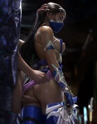 kitana from mortal kombat by sevenbees