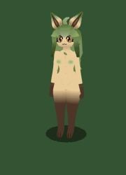 3d 3d_animation 3d_model animated big_breasts big_thighs bouncing bouncing_breasts breast_expansion breast_growth breasts breasts_bigger_than_head breasts_out fallen_down falling female female_focus female_only furry furry_female furry_only green_fur green_hair growing growth hip_expansion hips jiggle jiggling jiggling_breasts large_breasts leafeon looking_at_viewer low_poly lowpoly nikkibox pokemon pokemon_(species) sitting surprised surprised_expression surprised_face thicc_thighs thick thick_legs thick_thighs thigh_expansion thighs wide_hips