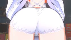 ass ass_focus ass_on_face big_ass big_butt clothed clothing colored_nails hoyoverse long_nails longer_than_30_seconds looking_at_viewer loonoosh music painted_nails pink_eyes pink_hair remielle_dan silver_nails tagme thick_thighs twerk twerking video white_skin zenless_zone_zero