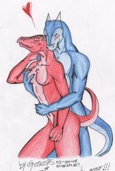 anthro breasts cuddle cute draco dragon genesis love nude pink romantic rsdraco_genesis