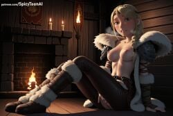 1girl 1girls ai_generated anus areola areolae ass asshole astrid_hofferson black_pants blonde blonde_female blonde_hair blonde_hair_female blue_eyes boobs boots braid braided_hair braids breast breasts breasts_out butt candle christmas curvaceous curvaceous_body curves curvy curvy_body curvy_female curvy_figure dreamworks exposed exposed_anus exposed_ass exposed_breast exposed_breasts exposed_butt exposed_nipple exposed_nipples exposed_pussy exposed_vagina female female_masturbation female_only fingering fingering_pussy fingering_self fingers fingers_in_pussy fingers_on_pussy fire fireplace heroine hi_res high_quality high_resolution hourglass_figure how_to_train_your_dragon how_to_train_your_dragon_2 knee_boots large_breasts light-skinned_female light_skin masturbating masturbation medium_breasts mostly_nude mostly_nude_female navel nipple nipples pants partially_clothed partially_clothed_female patreon pauldron pauldrons pussy seductive seductive_look seductive_pose sexy sitting sitting_down sitting_on_floor solo solo_female spicytoonai uncensored vagina vaginal vaginal_insertion vaginal_masturbation viking viking_female voluptuous voluptuous_female watermark woman