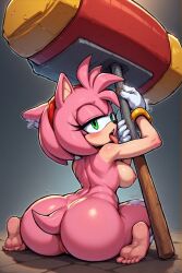 amy rose from sega by falcon kick