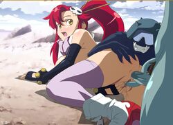 anus double_penetration monster pubic_hair tagme tengen_toppa_gurren_lagann thymilph uncensored yoko_littner zone