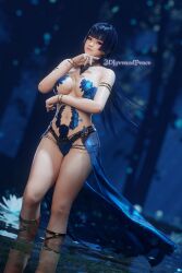 nyotengu from dead or alive by 3dloveandpeace