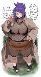 1girls bbw belly belt big_breasts bikini bikini_top bimbo black_bikini bodysuit boruto:_naruto_next_generations brown_eyes busty chubby chubby_female cleavage clothed clothing coat curvaceous curvy curvy_body curvy_female curvy_figure dango dango_(food) dialogue eating english_text fat fat_woman female female_only fishnet fishnet_bodysuit fishnets food footwear forehead_protector fully_clothed hand_on_hip headband hi_res high_resolution highres hourglass_figure jewelry large_breasts light-skinned_female light_skin lightsource lips lipstick long_coat makeup mature mature_female milf miniskirt mitarashi_anko mitarashi_anko_(chubby) nail_polish naruto naruto_(classic) naruto_(series) naruto_shippuden necklace open_toe_shoes outdoors outside overweight overweight_female painted_nails painted_toenails pale-skinned_female pale_skin pink_lips pink_lipstick ponytail pose posing purple_hair purple_nail_polish purple_nails purple_toenail_polish purple_toenails shoes shounen_jump skimpy skimpy_clothes skirt solo speech_bubble spiky_hair standing text thick_thighs thighs tied_hair toenail_polish toes trenchcoat voluptuous voluptuous_female white_background wide_hips