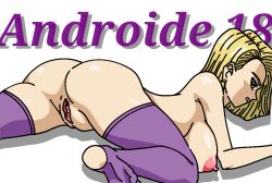 1girls android android_18 blue_eyes curvy_female curvy_figure drago2004 dragon_ball dragon_ball_z female female_only pussy short_hair solo yellow_hair