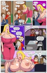 1girls 2boys 6_panel_comic alternate_breast_size american_dad arabatos black_tie blonde_hair blonde_hair_female brown_hair brown_hair_male car closed_eyes dominant_male francine_smith high_heels huge_breasts licking licking_penis long_blonde_hair long_hair long_hair_female mind_control mother_and_son open_door page_3 page_number paizuri penis_lick pink_high_heel_boots roger_smith short_brown_hair short_hair short_hair_male spanish_dialogue spanish_text steve_smith submissive_female sweatdrop sweaty_face talking_to_another talking_to_partner tie titfuck titjob ventzcomics ventzx wooden_door