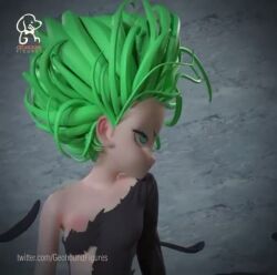 1girls 3d animated ass barefoot calves clothed clothing esper feet female female_only green_hair mp4 no_sound one-punch_man petite petite_body solo tagme tatsumaki turntable_(animation) video