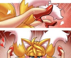 anthro blush cropped fox michiyoshi miles_prower milf mother offscreen_sex older_female older_woman_and_younger_boy rabbit sega sonic_(series) sonic_the_hedgehog_(series) tagme tails unseen_female_face unseen_male_face vanilla_the_rabbit younger_male