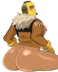 1boy ass big_ass big_butt bottomless bottomless_male bubble_ass bubble_butt butt emissionswhite fat_ass fat_butt fortnite huge_ass huge_butt large_ass large_butt looking_at_penis looking_at_viewer looking_back male male_only mask masked masked_male partially_clothed raptor_(fortnite) solo solo_male sweat sweatdrop sweating sweaty sweaty_body sweaty_butt thick_ass thick_butt