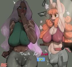 1futa 1girls 2023 animal_ears animal_humanoid anthro armpits artist_logo ball_bulge balls balls_under_clothes bangs big_breasts blue_eyes blush blushing body_markings breasts bulge bulge_through_clothing camel_toe cameltoe chocolate_and_vanilla clothed clothing dark-skinned_female dark_skin dialogue duo english_text erect_nipples erection erection_under_clothes female freckles fully_clothed futa_with_female futanari gym hi_res high_resolution highres human humanoid large_breasts lewdcactus light-skinned_futanari light_skin long_hair monster_girl mouse_ears namespace nipple_bulge oc orange_hair original original_character original_characters penis penis_bulge penis_under_clothes purple_hair pussy pussy_juice pussy_juice_stain rat_ears rat_girl rat_tail small_waist standing tenting text wet_pussy wide_hips workout workout_clothes