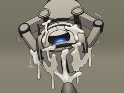 cum excessive_cum portal_(series) portal_2 robot robot_boy shaking wheatley