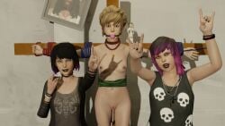 3d 3girls alyssa_anderson ball_gag blender_(software) female female_only kate_marsh life_is_strange max_caulfield multiple_girls tied_up