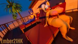 3d 3d_(artwork) 4k absurd_res anthro archie_comics ass bat big_ass big_breasts big_butt blender_(software) breasts digital_media_(artwork) ember21hk eyeshadow eyewear female hedgehog hi_res imminent_sex looking_at_another looking_back looking_over_eyewear looking_over_glasses looking_over_sunglasses makeup male male/female mammal nipples nude pubes red-tinted_eyewear rings rings_on_wrists rouge_the_bat sega smile smirking sonic_(series) sonic_the_hedgehog sonic_the_hedgehog_(archie) sonic_the_hedgehog_(comics) sonic_the_hedgehog_(series) stroking_penis sunglasses sunglasses_on_head thick_ass thick_thighs tinted_eyewear wide_hips wings