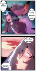 1girls ahe_gao anal anal_creampie anal_insertion anal_penetration anal_rape anal_sex ass big_ass big_breasts big_penis black_hair breasts comic comic_panel cum_in_ass cum_inside cumshot dat_ass dinosaur doggy_style female female_rape female_raped forest forest_background green_body halloween halloween_costume huesosdry knife light_skin light_skinned light_skinned_female long_hair marie_(huesosdry) night no_panties open_eyes open_mouth pants penis penis_in_ass rape raped raped_girl red_eyes semen semen_in_anus sex skull_mask spanish_dialogue spanish_text sweat teeth tyrannosaurus tyrannosaurus_rex x-ray zombie zoophilia