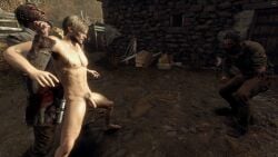 1boy 3d leon_scott_kennedy lewis_luke male male_only nude_male penis resident_evil zombie