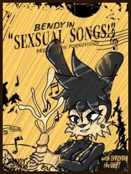 animal_ears bendy bendy_and_the_ink_machine bendy_fem boris cum gloves handjob