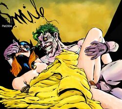 bad_end barbara_gordon batgirl cheating cheating_girlfriend dc female human joker male pat rape straight