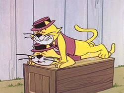 2boys anal anal_sex bottomless closed_eyes cum_in_ass cum_leak edit edited feline gay hanna-barbera lying_on_person male_only on_box orgasm_face outdoors prone prone_bone self_fuck selfcest tagme top_cat top_cat_(series) yaoi yellow_fur