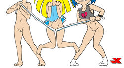 ed_edd_n_eddy female human innie_pussy jk kanker_sisters lee_kanker marie_kanker may_kanker straight_hair wedgie