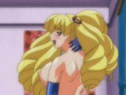 anal animated ass blonde_hair blue_eyes blush bounce bouncing_breasts breasts cowgirl_position drill_hair elbow_gloves gloves happy_sex large_breasts long_hair lowres marine_a_go-go nipples pov sex sideboob smile south_pole_one straddle thighhighs uncensored