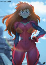 1female asuka_langley_sohryu big_breasts bodysuit breasts brown_hair brunette brunette_hair busty clothed curves curvy female_only flytrapxx fully_clothed german german_female ginger ginger_hair hand_on_hip hips large_breasts neon_genesis_evangelion orange_hair pilot_suit red_hair redhead tagme thick thick_thighs thigh_gap thighs thin_waist tight_clothes tight_clothing tight_fit twintails wide_hips