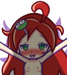 accurate_art_style andou_ringo furii_(artist) long_hair puyo_puyo puyo_puyo_7 puyo_puyo_artstyle puyo_puyo_fever red_hair small_breasts