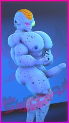 1boy 3d 3d_(artwork) 9:16 bara big_pecs big_penis burter dragon_ball dragon_ball_z erect_penis erection gay genitals hi_res huge_cock humanoid male male/male male_only muscular muscular_male nipples pecs penis shinyagaia solo yaoi