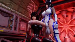 1futa 1girls 3d big_breasts futanari huge_balls huge_cock incest kamui_(kill_la_kill) kill_la_kill kiryuuin_satsuki large_breasts matoi_ryuuko penis sisters tagme tmgsando