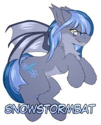 alpha_channel bat_pony equid equine eyewear fluffy glasses hasbro hi_res horse male mammal midnight_snowstorm my_little_pony snowstormbat solo