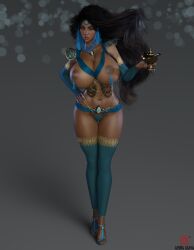 1001_nights 1girls 3d aesmadaeva37 aladdin artist_name athletic athletic_female big_ass big_breasts black_hair breasts brown_body brown_eyes brown_skin busty cleavage curvaceous curvy curvy_figure dark-skinned_female dark_skin digital_media_(artwork) disney disney_princess eyebrows eyelashes female female_focus female_only fit fit_female hips hourglass_figure huge_breasts human large_breasts legs long_hair mature mature_female princess_jasmine tan_skin thick thick_legs thick_thighs thighs toned toned_female top_heavy upper_body voluptuous waist watermark wide_hips