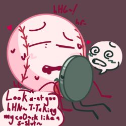 baseball_(ii) gay inanimate_insanity male/male nickel_(ii) object_shows tentacle tentacle_sex