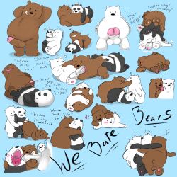 anthro bear da~blueguy gay grizzly_(wbb) grizzly_bear ice_bear incest panda panda_(wbb) tagme threesome we_bare_bears