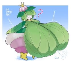 ? blush breasts errantheart female flora_fauna hisuian_lilligant huge_thighs hyper hyper_breasts lilligant nintendo pokemon pokemon_(species) regional_form_(pokemon) thick_thighs video_games wide_hips