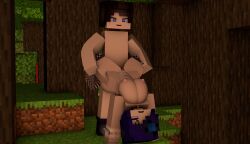 1boy 1girls 3d ahe_gao blue_eyes boots breasts demon_boy erect_nipples female fishnet_stockings flower_in_hair forest goth_girl horny_female human_female humanoid jenny_belle_(slipperyt) male mine-imator minecraft multicolored_hair nude_female nude_male outside posing sex smile spiked_bracelet spiked_collar standing super_twit_(supertwit) supertwit tagme trees vaginal_penetration