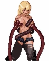 1girls 1monster animated big_breasts black_legwear blonde_hair blue_eyes bondage bound breasts captured captured_heroine cleavage defeat defeat_sex defeated defeated_heroine edit female game_over lactating lactation long_hair milking milking_tentacles molestation monster monster_rape mp4 no_sound parasite_in_city pixel_animation pixel_art pixel_factory restrained restrained_arms restrained_by_tentacles short stockings tagme tentacle tentacle_around_breasts tentacle_around_waist tentacle_bondage tentacle_grab tentacle_sex tentacles thighhighs torn_legwear video