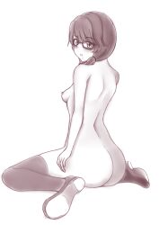 glasses kim0501 may_first nude nude_female shoes sumireko_usami tagme thighhighs touhou