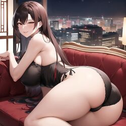 ai_generated asian asian_female ass big_ass big_breasts big_butt breasts city_background cityscape eye_contact eye_contact_pov female female_focus female_only mature_female mature_woman milf mother