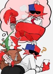 ailewzol anal_tail buttplug buttplug_tail countryhumans fake_tail mexico_(countryhumans) sex_toy stickman united_states_of_america_(countryhumans)