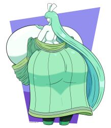 anthro ass_in_dress big_ass big_breasts breasts bubble_butt celesteela female huge_ass huge_breasts pokemon shinyillusionz thick_thighs wide_hips