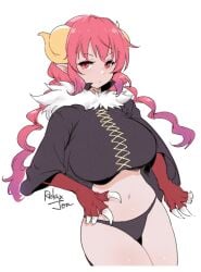 big_breasts ilulu_(dragon_maid) miss_kobayashi's_dragon_maid relaxjon wide_hips