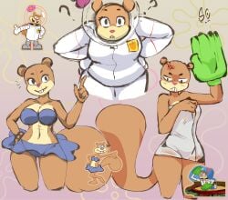 sandy cheeks from spongebob squarepants by souley69