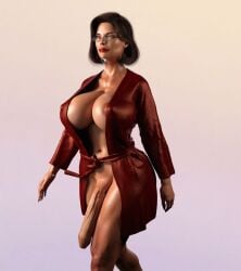 1futa 3d animated areolae balls big_balls big_breasts big_penis breasts casual casual_exposure casual_nudity flaccid futa_only futanari gif glasses huge_breasts huge_cock human intersex large_penis light-skinned_futanari light_skin mostly_nude nipples outerwear penis serge3dx solo testicles ugly_foreskin walk_cycle walking