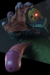 3d bogman hockey_mask horror imminent_oral imminent_rape imminent_sex low-angle_view male mask masked masked_female original_character penis penis_in_face scary taker_pov zombie