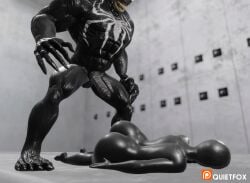 1boy 1girls 3d alien alien_boy alien_girl alien_humanoid anal anal_sex big_ass black-skinned_female black-skinned_male black_cat_(marvel) bodysuit corruption costume crouch crouching erection felicia_hardy female goo huge_ass huge_breasts huge_cock humanoid kronos_unveiled latex latex_bodysuit male marvel mask nipples possession quietfox98 rooftop self_upload she-venom silver_hair spider-man_(ps4) spider-man_(series) straight superheroine symbiote thick_thighs tight_clothing transformation transformation_sequence venom_(marvel) white_hair wide_hips