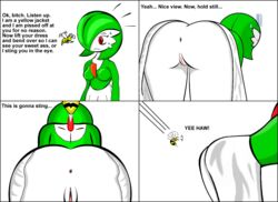 1girls anus ass bee bee_sting blush breasts female female_gardevoir female_pokemon gardevoir nintendo pokémon_(species) pokemon pokemon_(species) pokemon_rse pussy red_eyes sting video_games