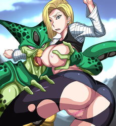 android 18 from dragon ball by ichijiku