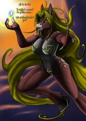 anthro batch breasts equine female hooves horse magic sky